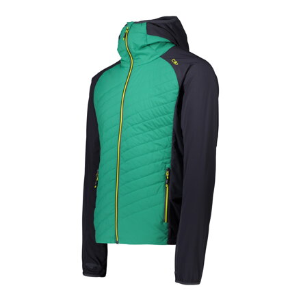 Bunda CMP fix hood emerald pánská