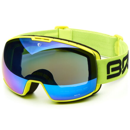 Lyžařské brýle Briko Nyira 7.6 - yellow fluo/blue mirror