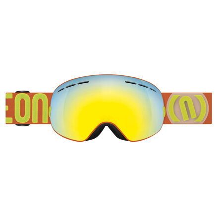 Brýle Neon Alien oranžová/zlatá zrcadlovka, lyžařské