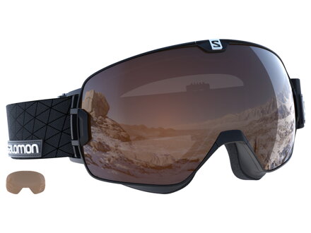 Brýle Salomon XMAX Access Black/Solar, lyžařské, T.Orange, 390678