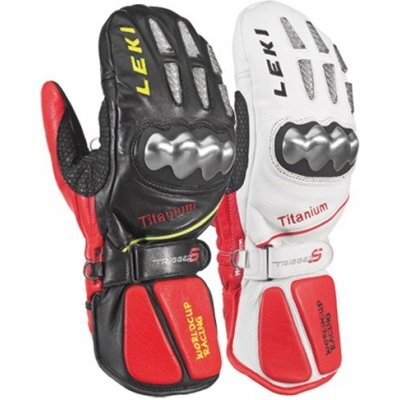 Rukavice Leki WC Racing Titanium Mittens, lyžařské 63880193 - white/red/black