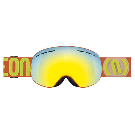 Brýle Neon Alien oranžová/zlatá zrcadlovka, lyžařské
